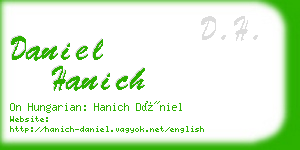 daniel hanich business card